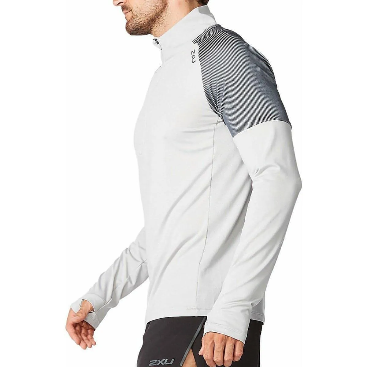 2XU Light Speed Half Zip Long Sleeve Mens Running Top - Grey