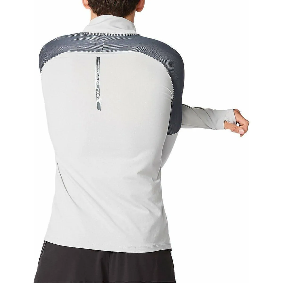 2XU Light Speed Half Zip Long Sleeve Mens Running Top - Grey