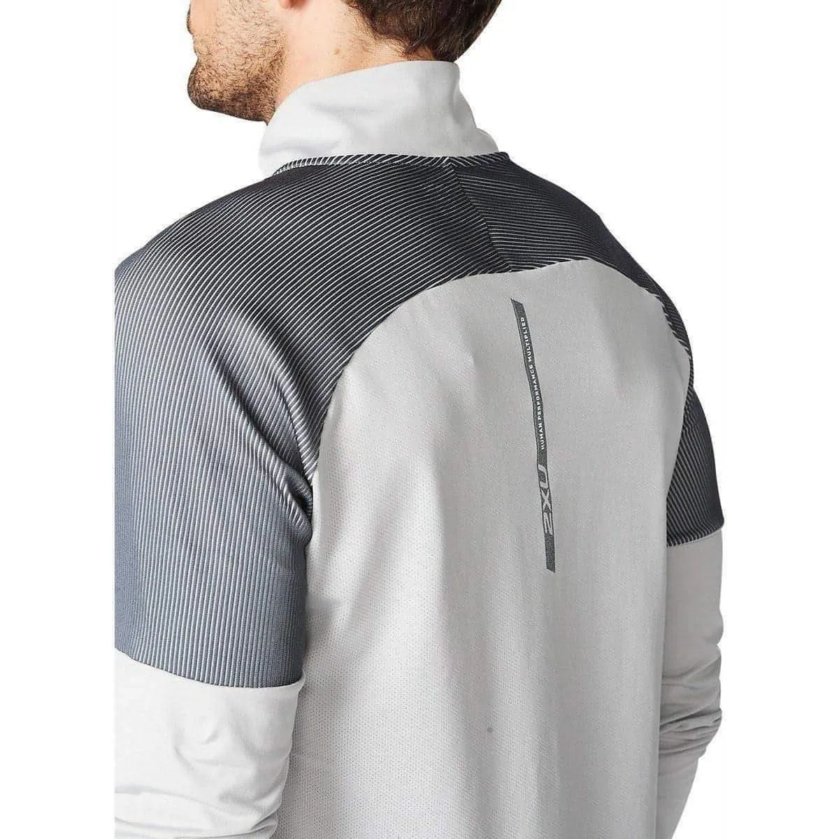 2XU Light Speed Half Zip Long Sleeve Mens Running Top - Grey