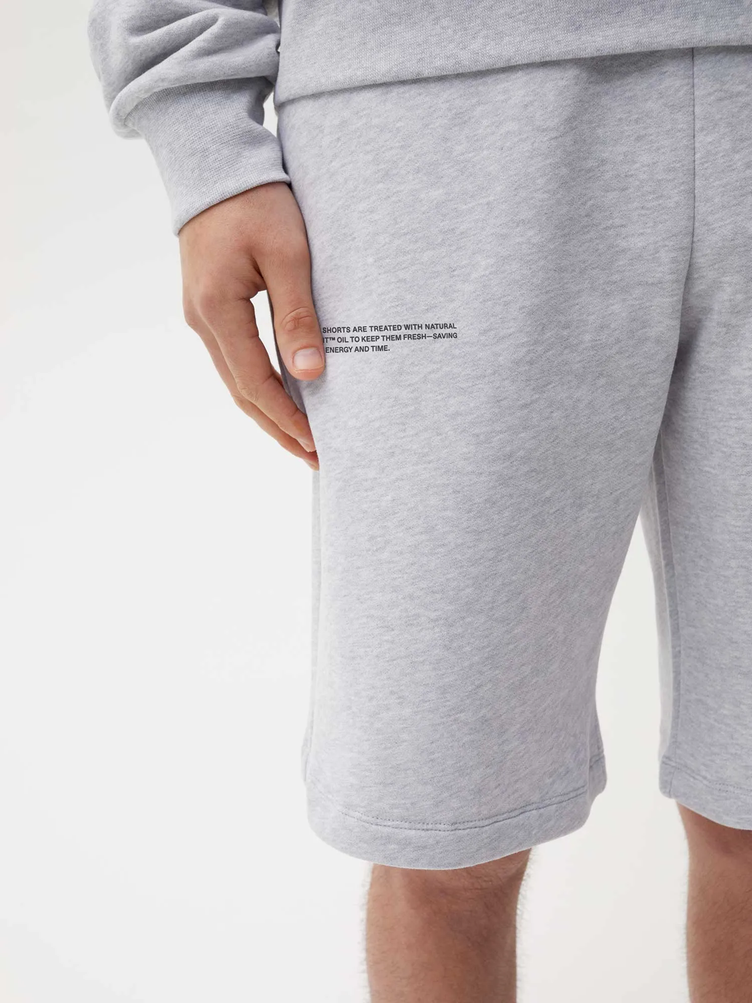 365 Midweight Long Shorts—grey marl