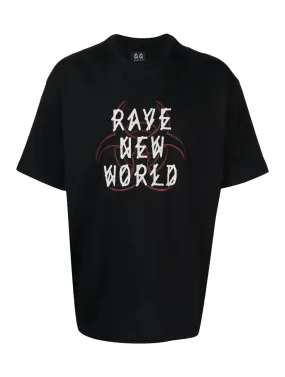 44 label group men`s black fallout tee