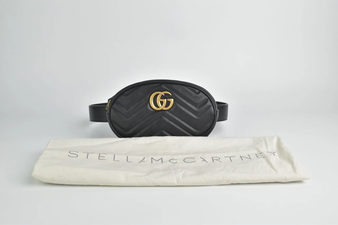 476434 493075 GG Marmont Belt Bag Waist Bag in Black