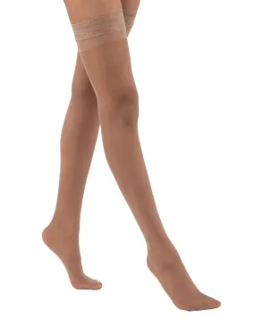 Activa Sheer Therapy Women's 15-20 mmHg Thigh High w/ Silicone Lace Top - CLEARANCE