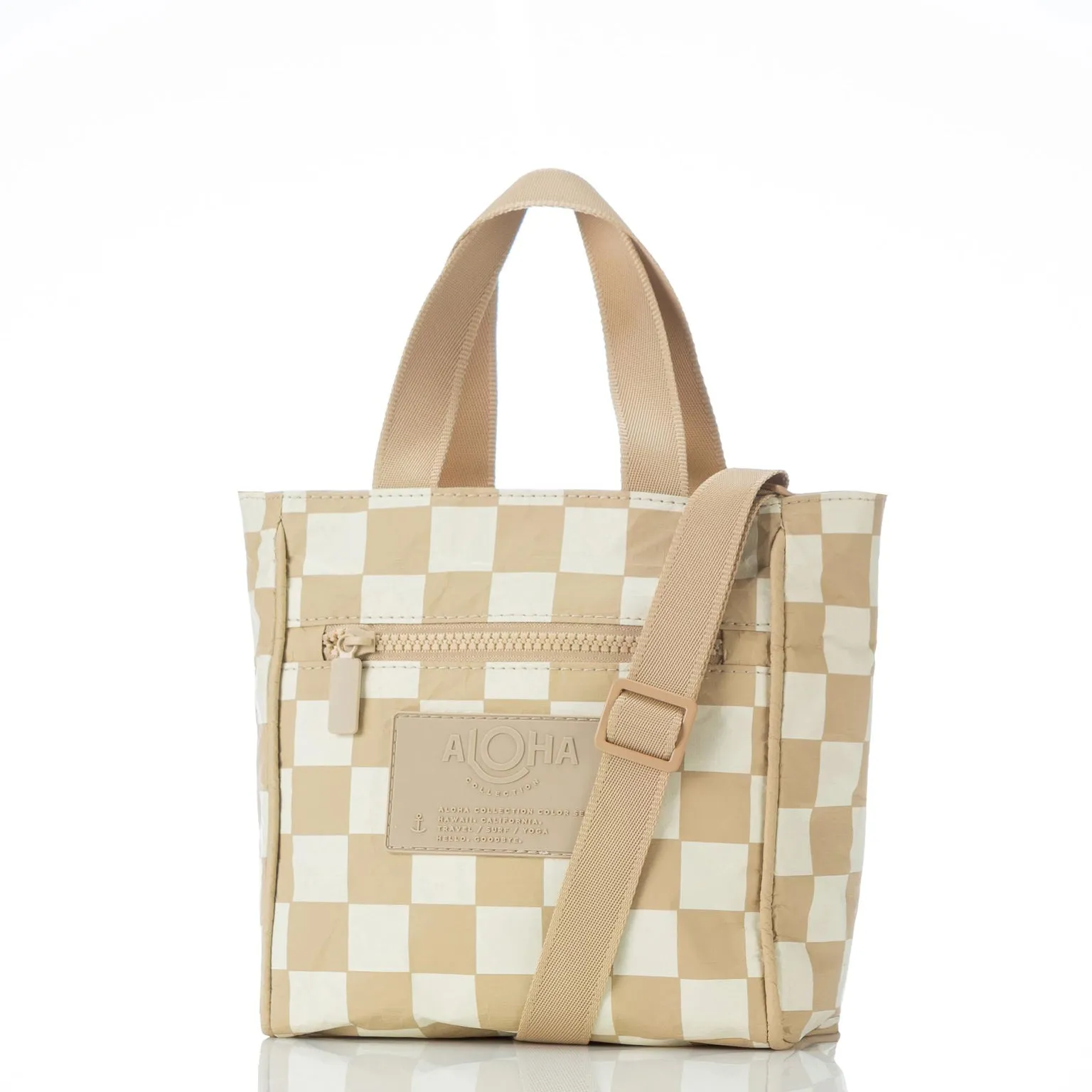 Aloha Collection Checkmate Crossbody Bag-Creme/Dune