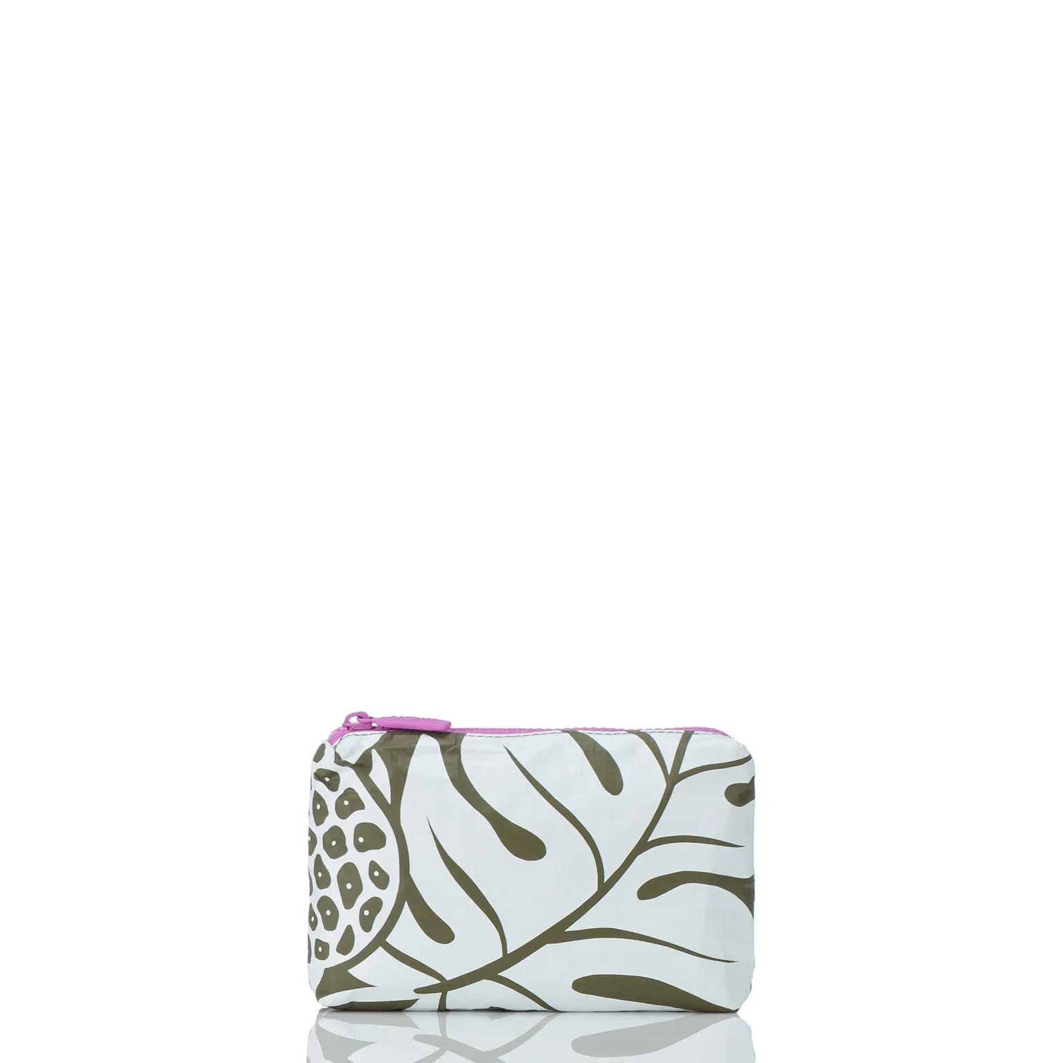 Aloha Collection Mini Holomua Pouch-White/Olive