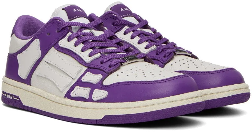 AMIRI 'Purple & White Skel Low Sneakers'