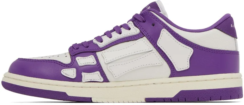 AMIRI 'Purple & White Skel Low Sneakers'