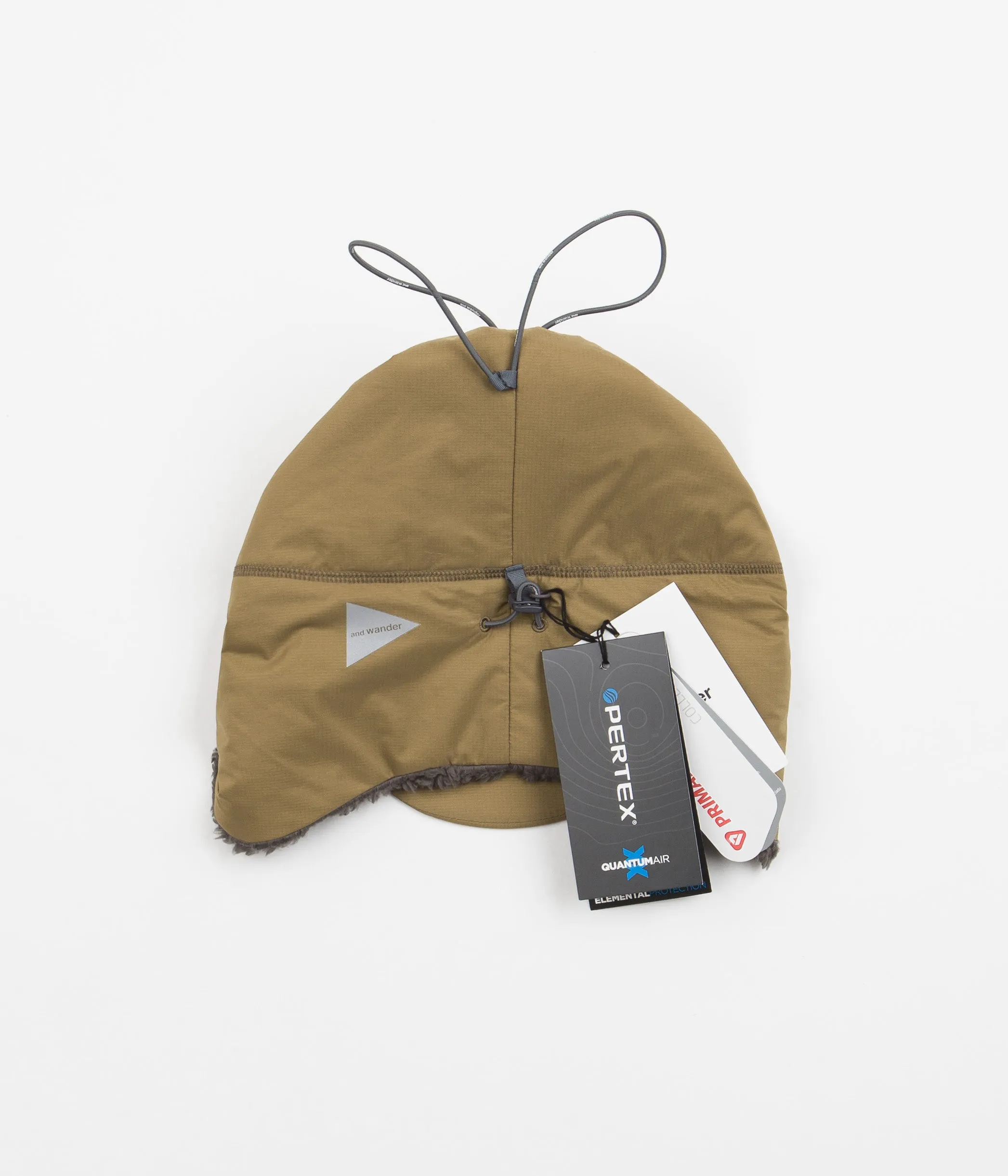 and wander Primaloft Cap - Dark Beige