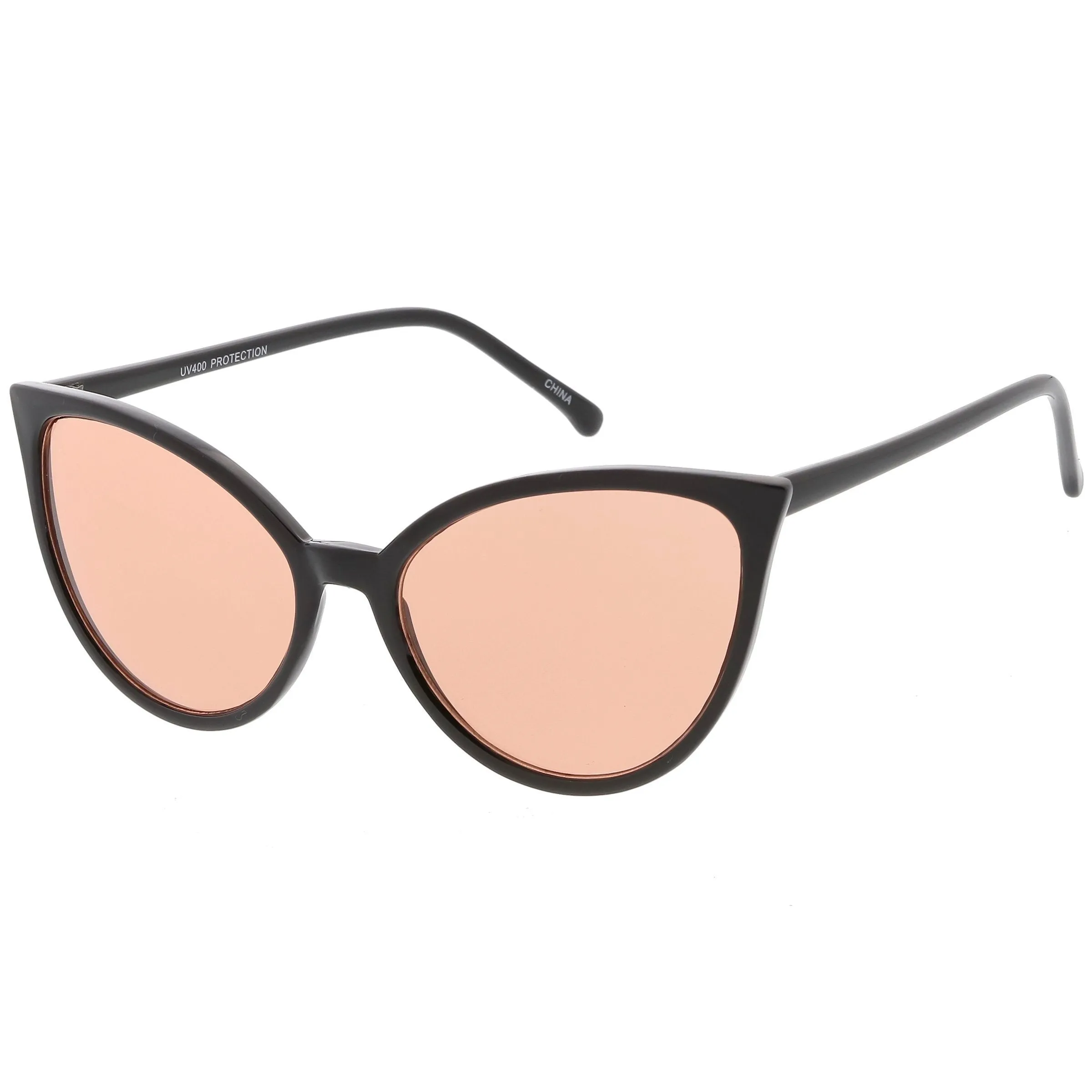 Angular Color Tone Retro Cat Eye Sunglasses