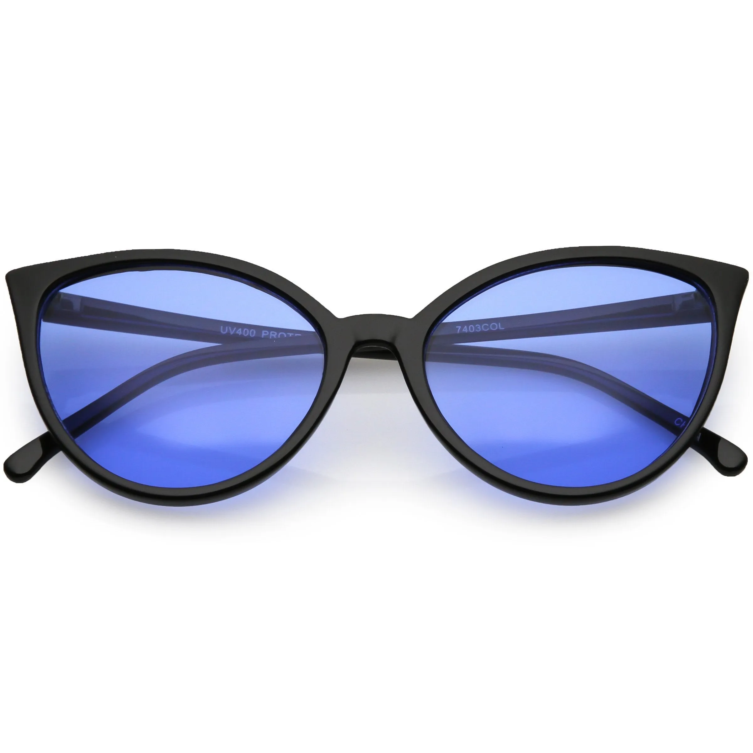 Angular Color Tone Retro Cat Eye Sunglasses