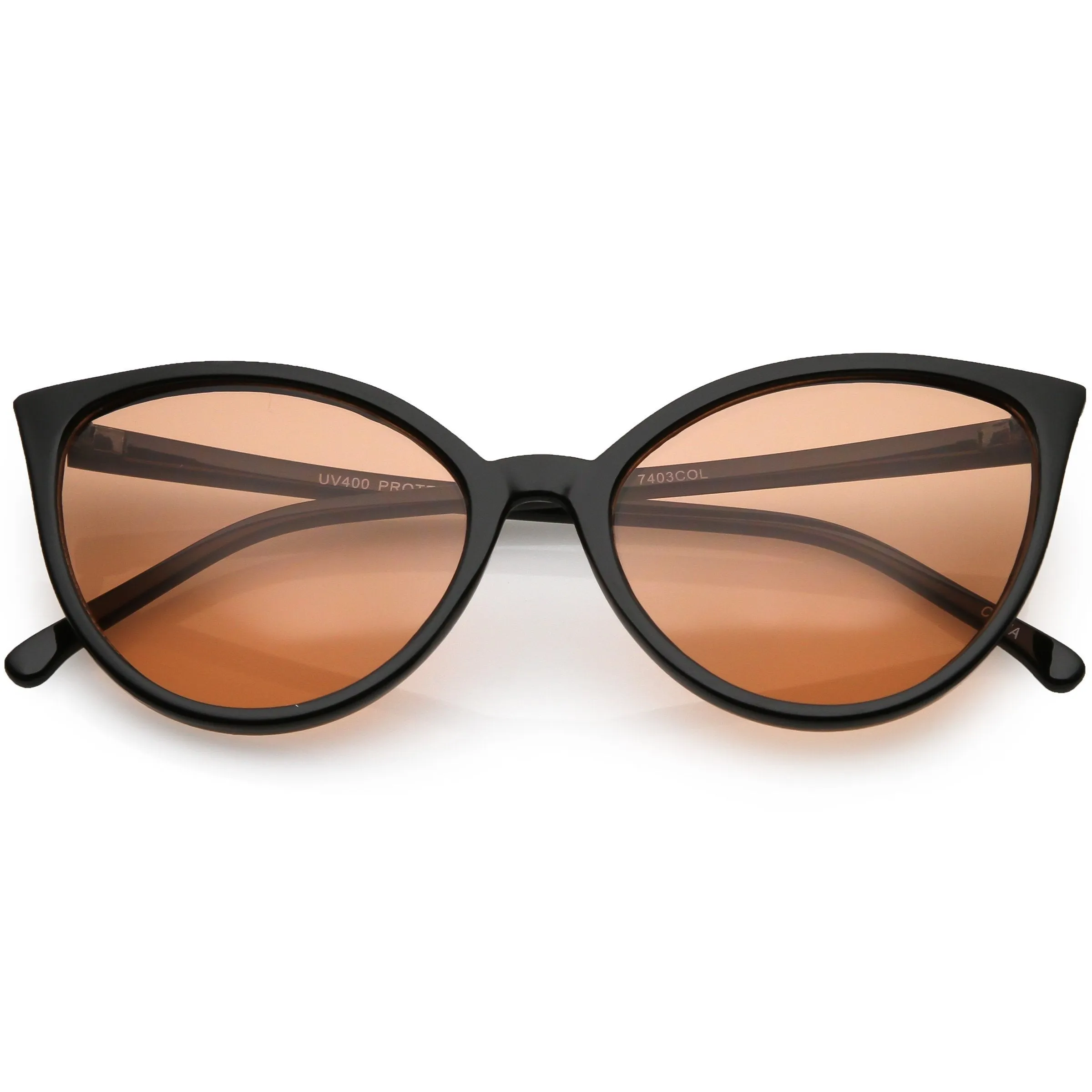 Angular Color Tone Retro Cat Eye Sunglasses