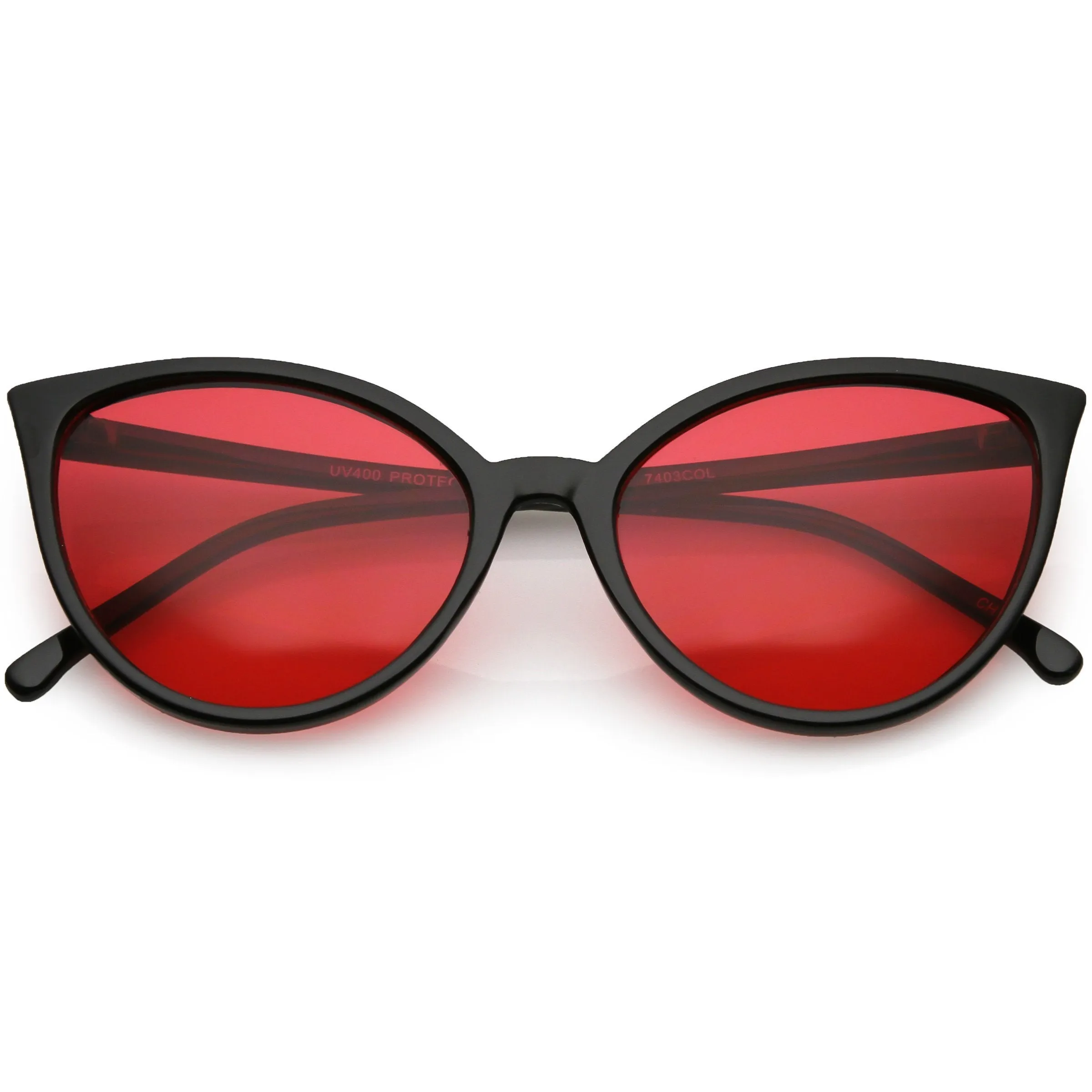 Angular Color Tone Retro Cat Eye Sunglasses