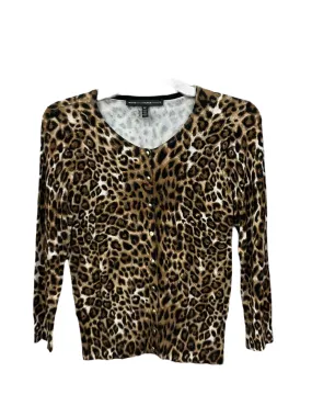 Animal Print Cardigan White House Black Market, Size M