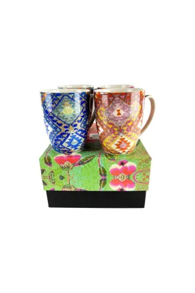 ANNA CHANDLER MUG SET OF 4 KELIM MULTI