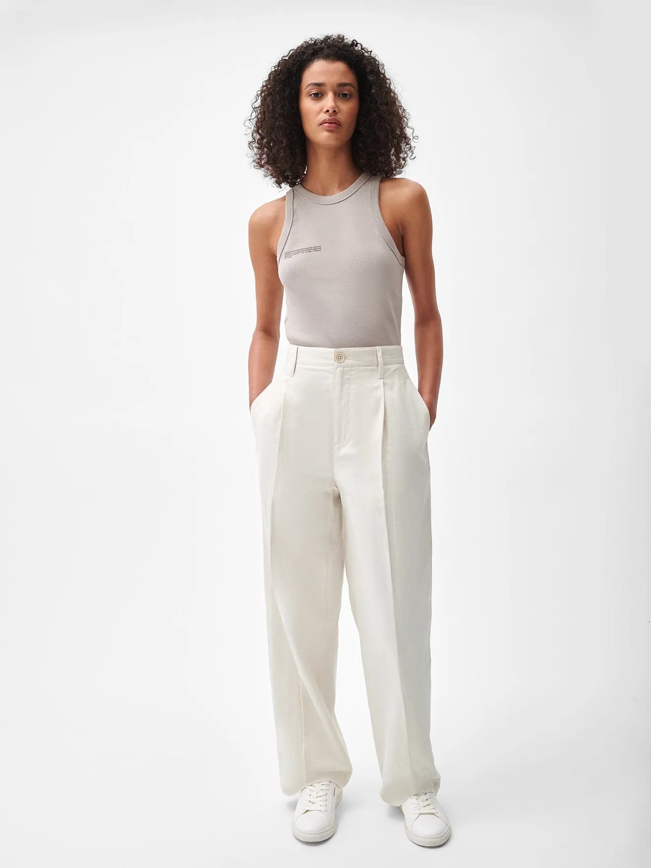 Archive Women's Organic Cotton Linen Pants—limestone