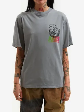 Aries Aged Wave Short Sleeve Tee - Grey