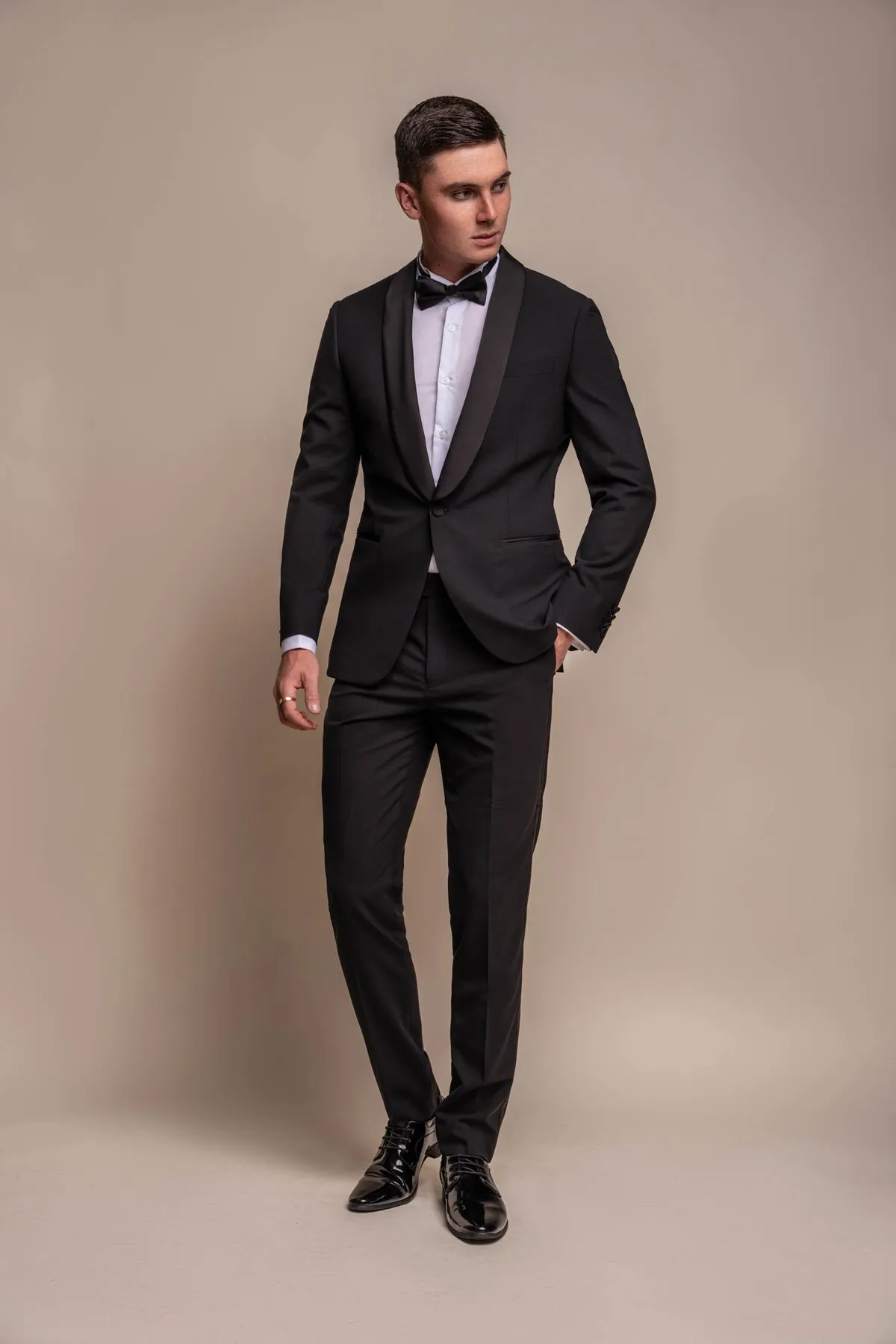 Aspen Black Tuxedo 2 Piece Wedding Suit