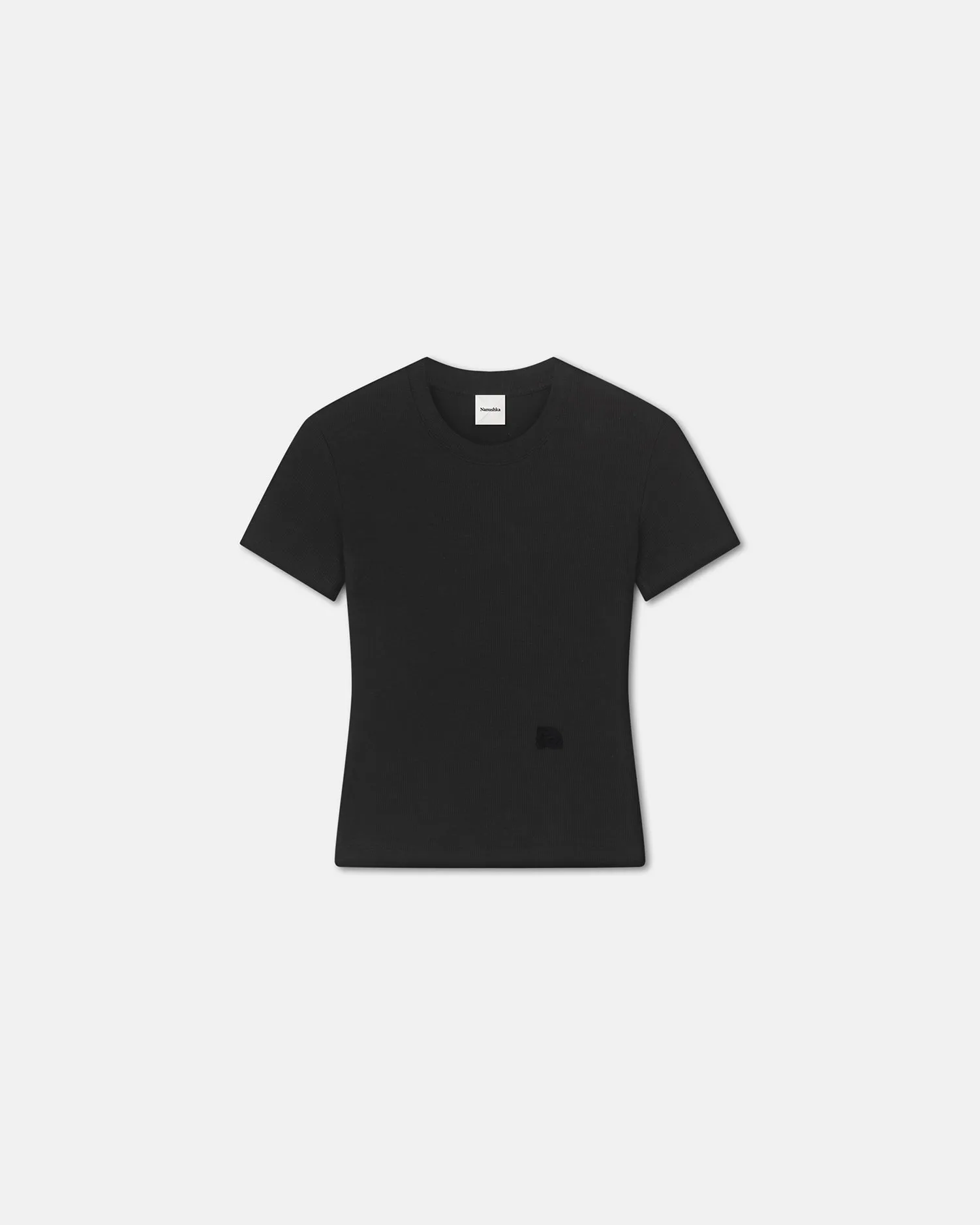 Axton - Cropped Ribbed Cotton-Jersey T-Shirt - Black