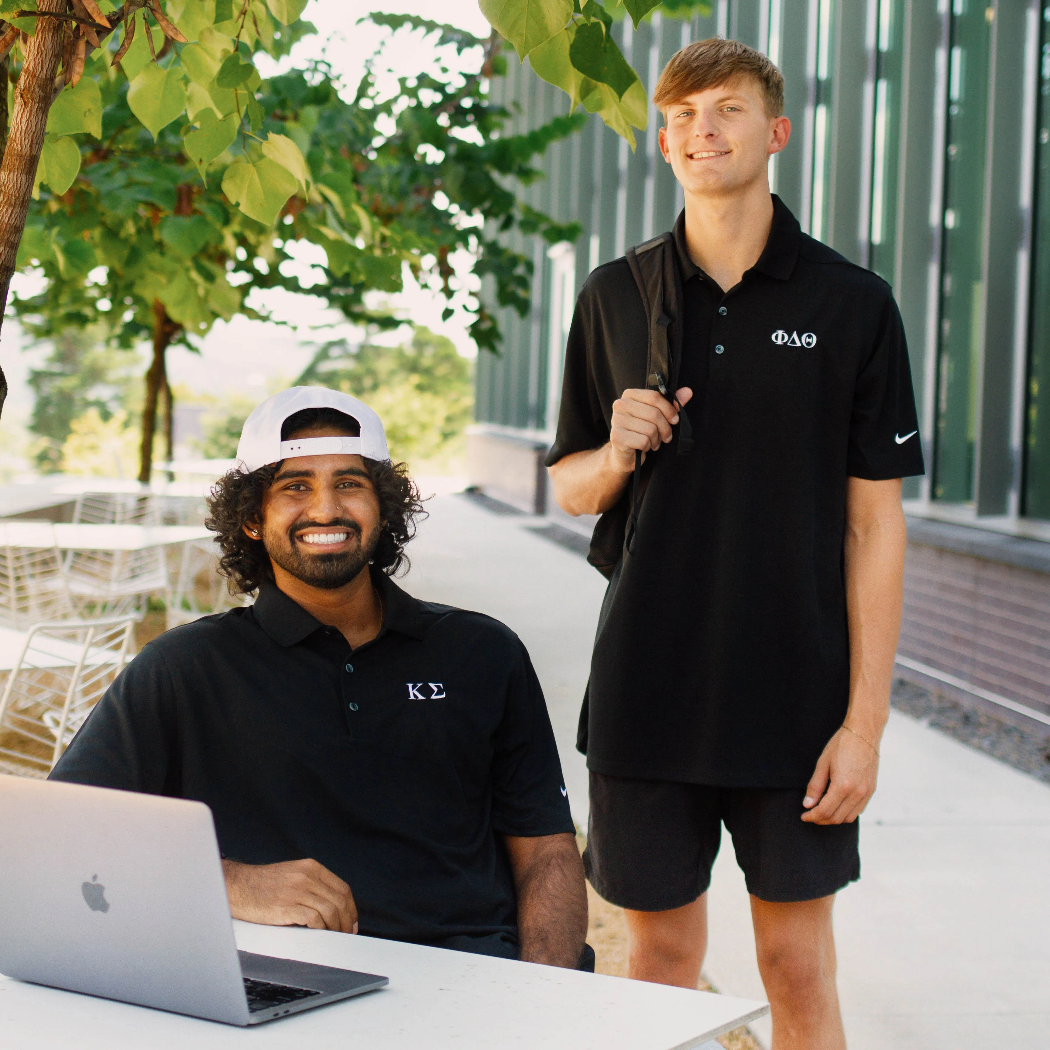 B-Greek - Back to School - Sigma Nu Nike Polo (Black)