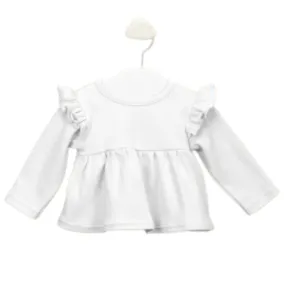 Babidu Girls White Long Sleeved Top