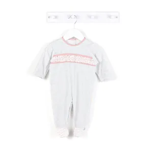 Baby Gi Emily Grey Velour Sleepsuit