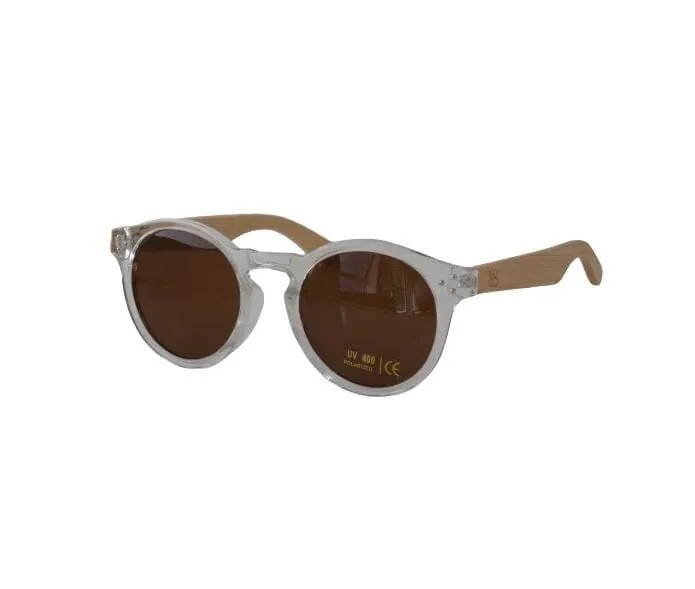 Bamboo Blonde Round Sunglasses