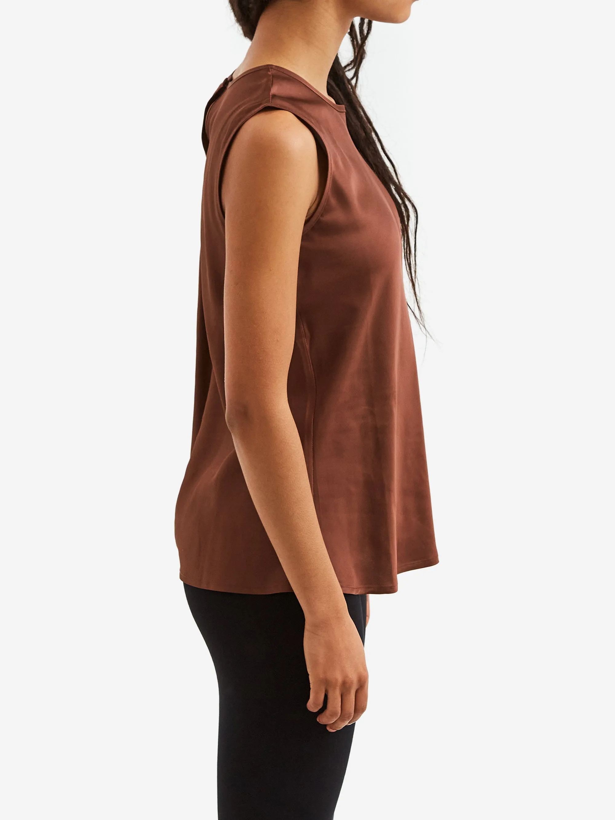 Baserange Dydine Tank Top - Dark Brown