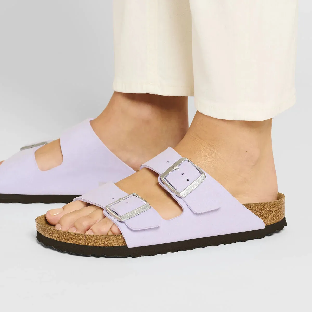 Birkenstock Arizona Birki Vegan Synthetic Purple Fog Regular Width