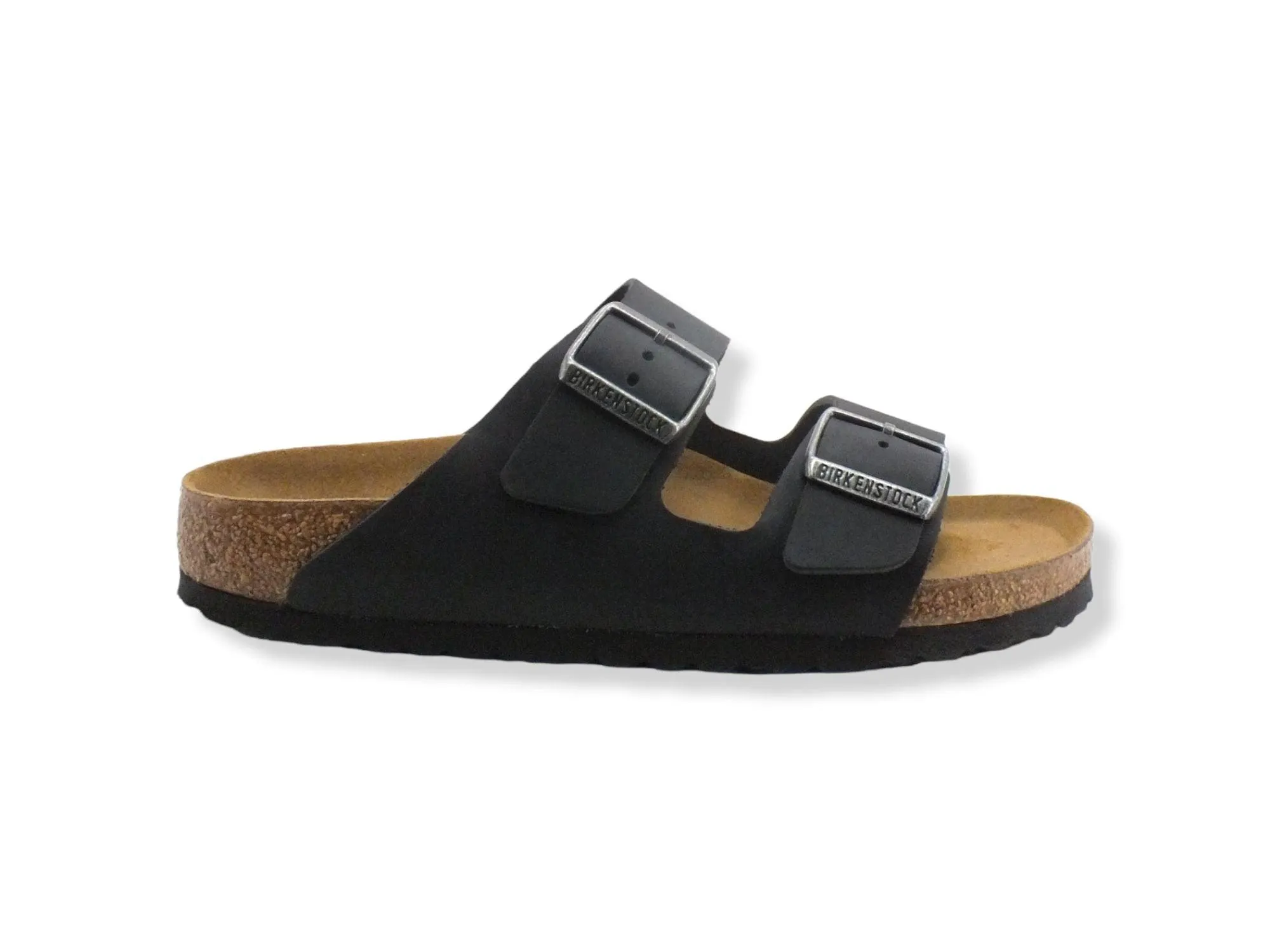 BIRKENSTOCK Arizona Ciabatta Due Fibbie Donna Silver Black 0552113