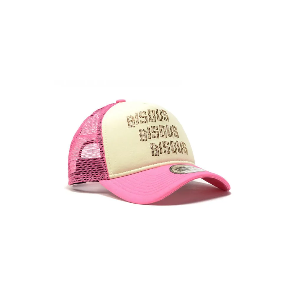 Bisous x New Era Strass Trucker (Light Pink)