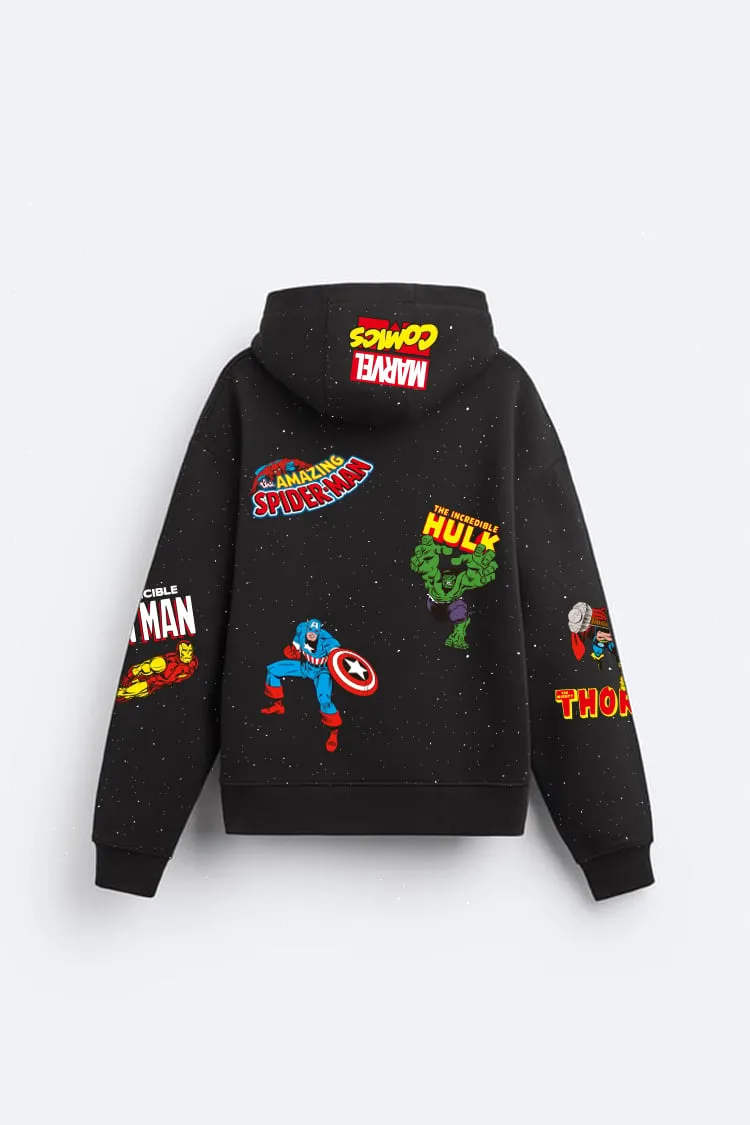 Black Marvel Comics Hoodie