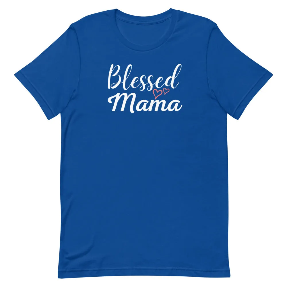 Blessed Mama Hearts T-Shirt - Dark Colors