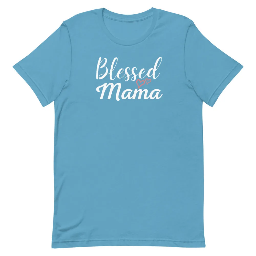 Blessed Mama Hearts T-Shirt - Dark Colors