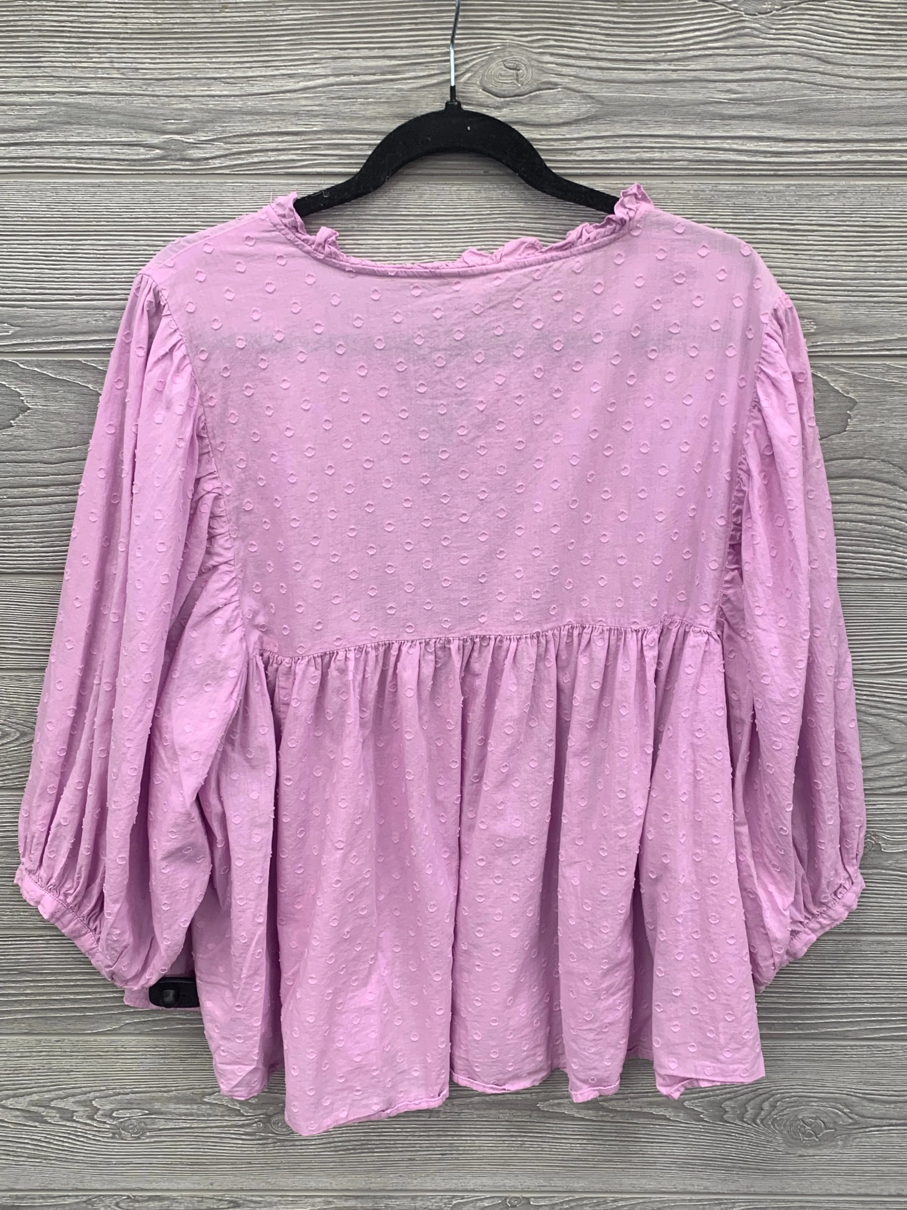 Blouse 3/4 Sleeve By Cato  Size: 3x