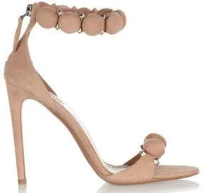 'Bomb' Studded Suede Sandals in Beige or Black