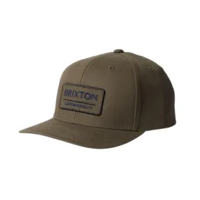 Brixton Palmer Proper X MP Snapback - Olive Surplus/Navy/Washed Black