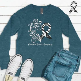 Carcinoid Cancer Awareness Long Sleeve Tee - Dark Colors