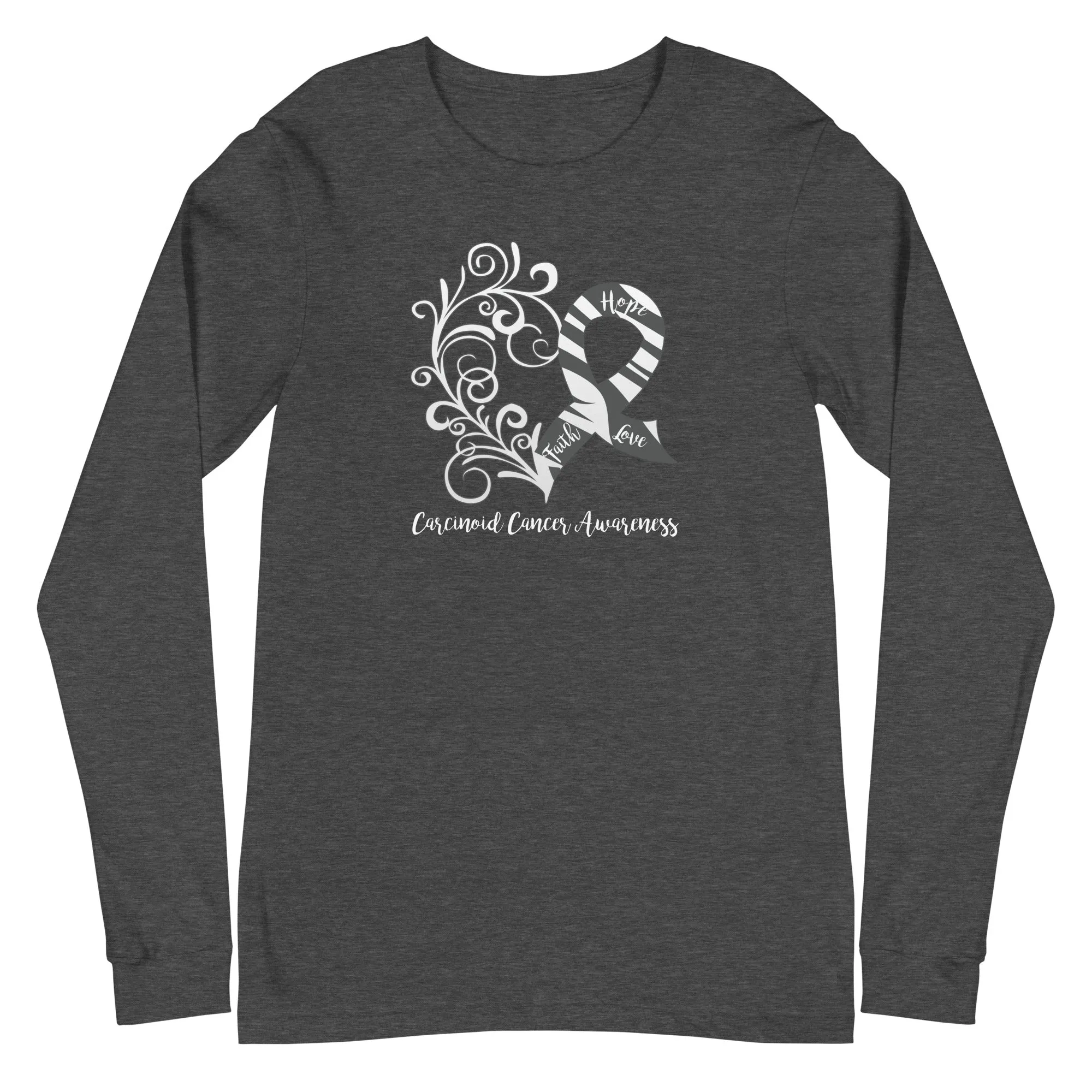 Carcinoid Cancer Awareness Long Sleeve Tee - Dark Colors