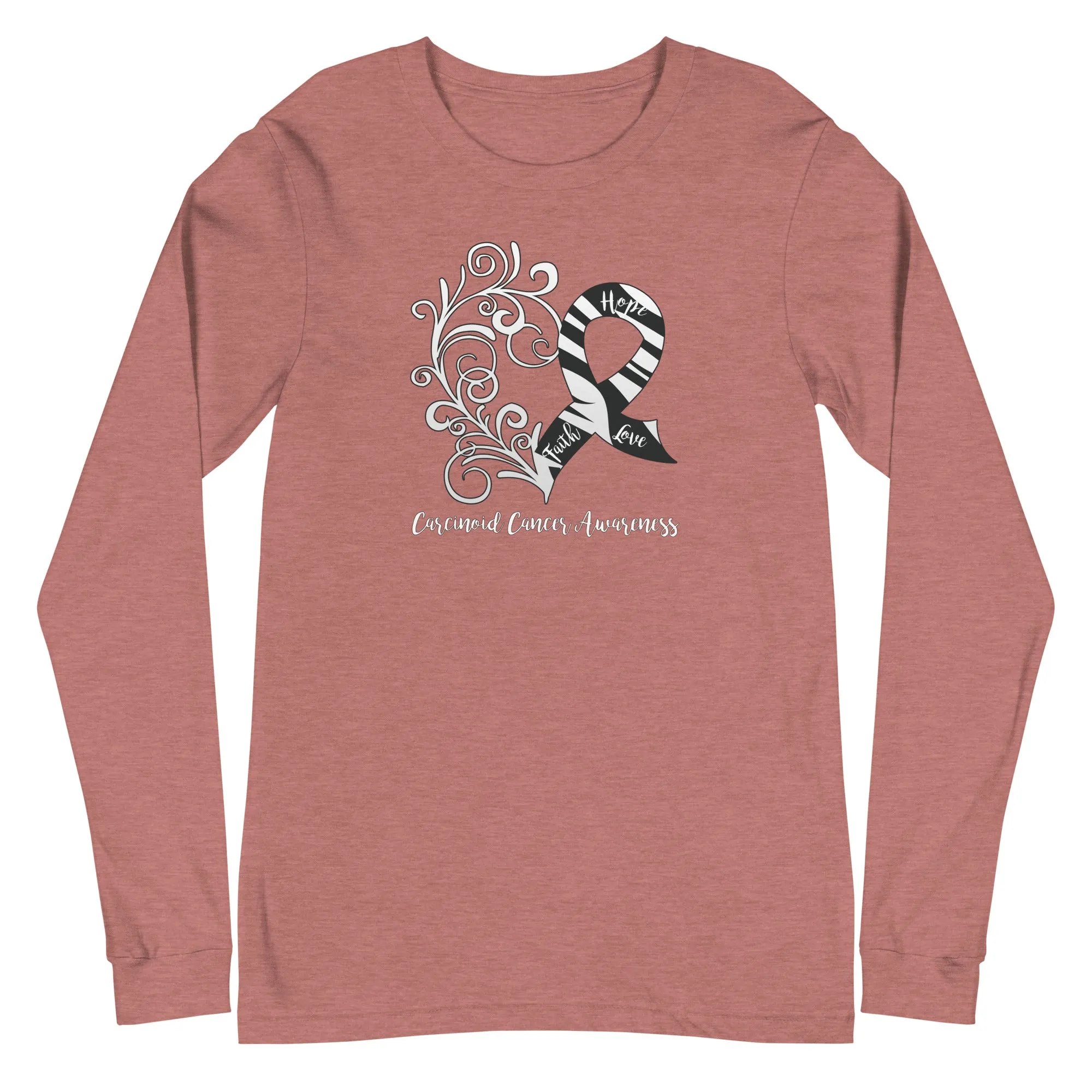 Carcinoid Cancer Awareness Long Sleeve Tee - Dark Colors