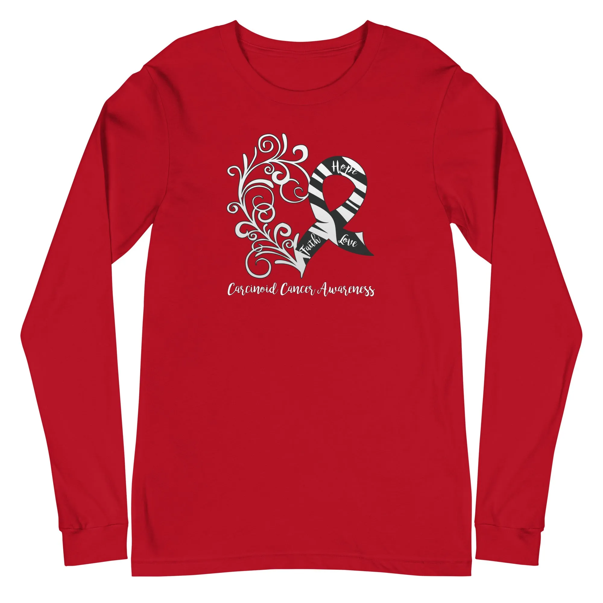 Carcinoid Cancer Awareness Long Sleeve Tee - Dark Colors