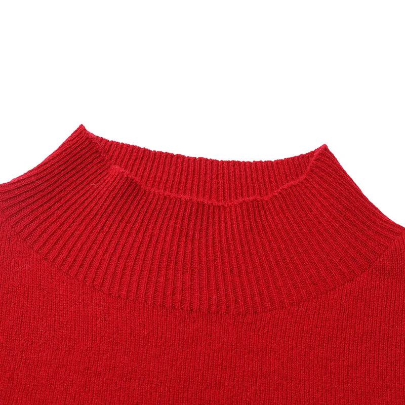 Cashmere Mock Neck Women Sweater