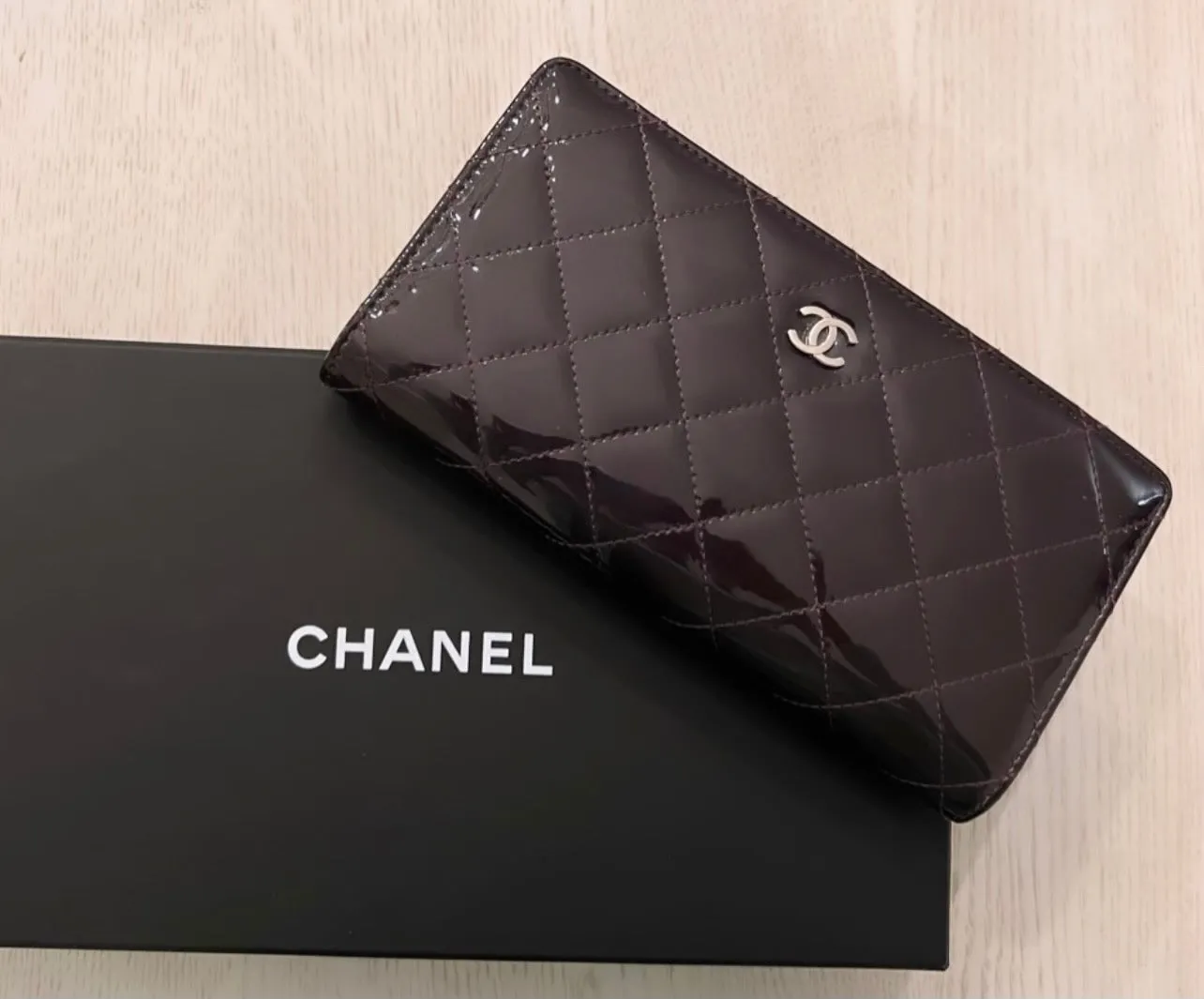 Chanel bi fold long wallet