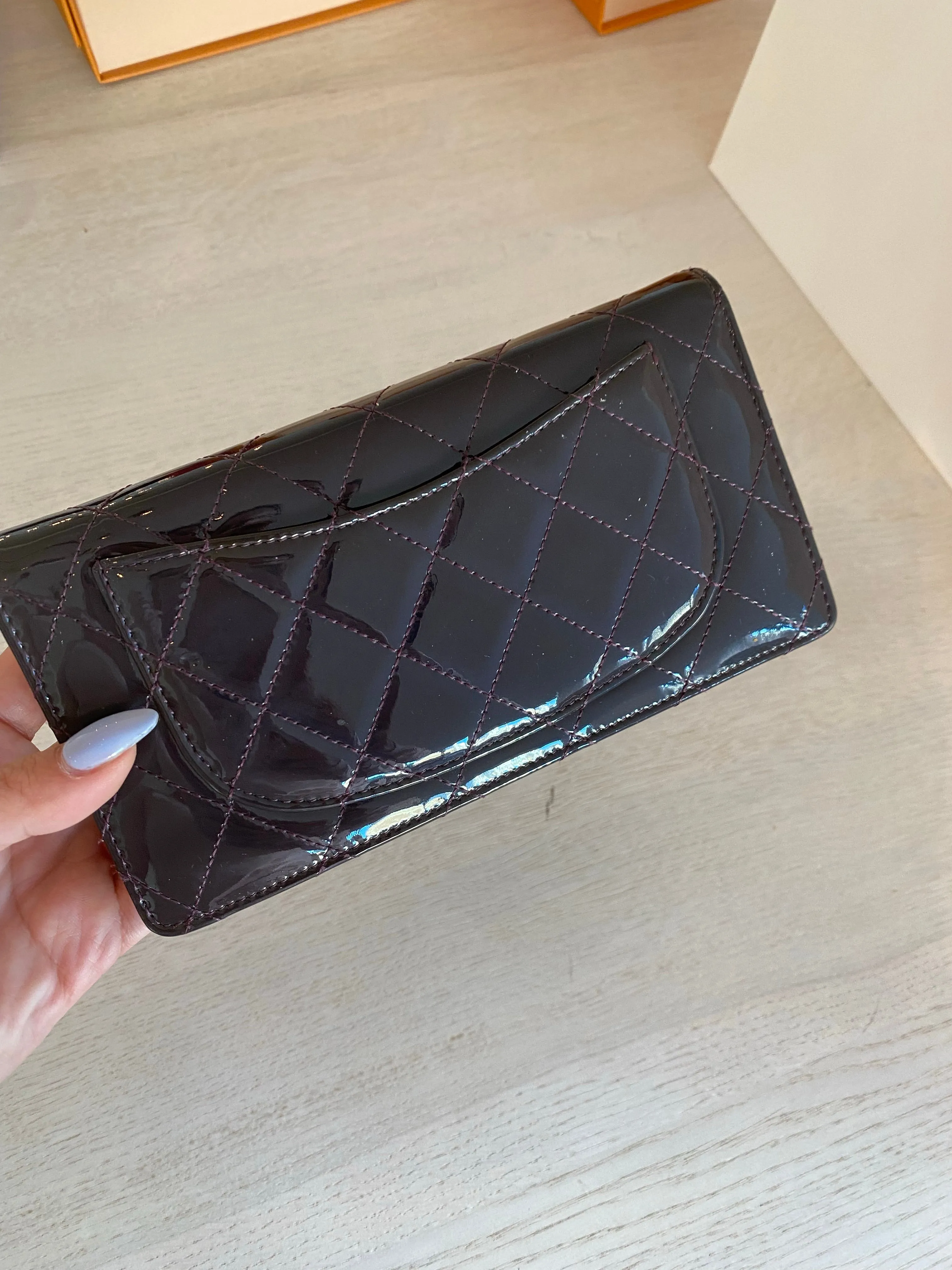 Chanel bi fold long wallet