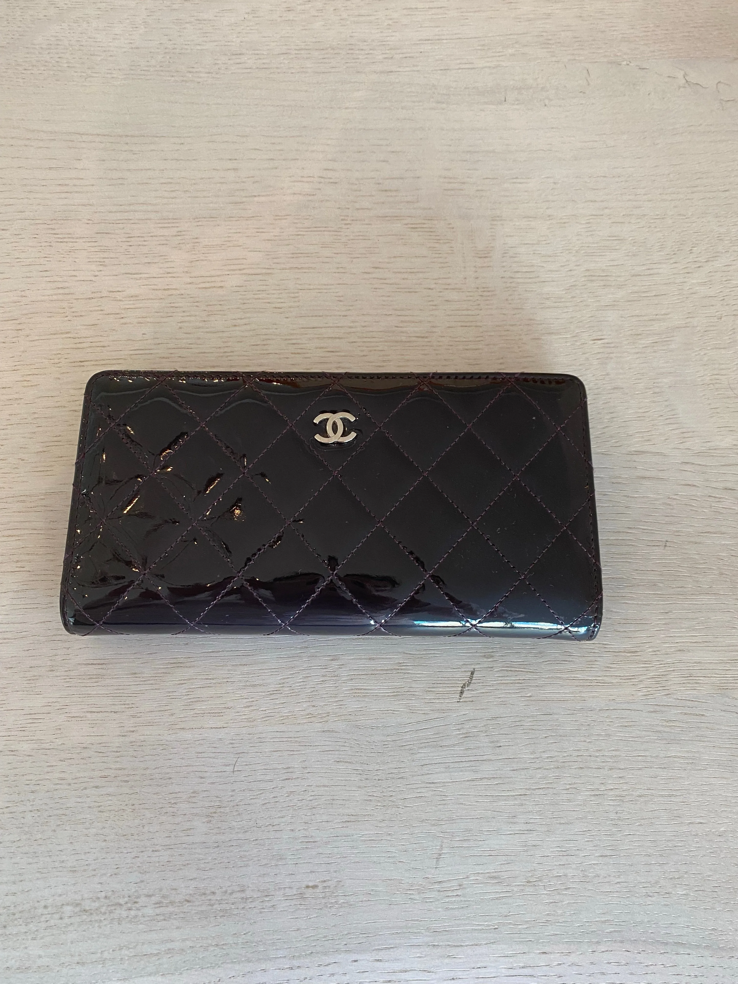 Chanel bi fold long wallet