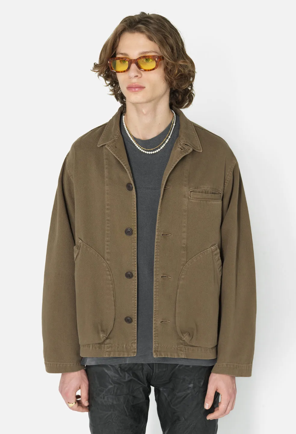 Cotton Chore Jacket / Brown