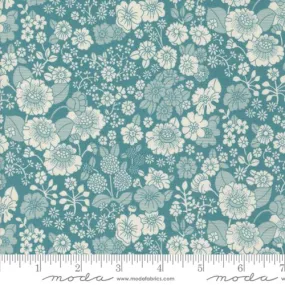 Cotton Fabric CHELSEA GARDEN Pond 33745 14 by Moda Fabrics