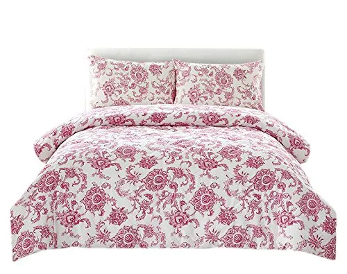 Couture Home Collection - Floral Dream 100% Cotton 3pc Comforter Set