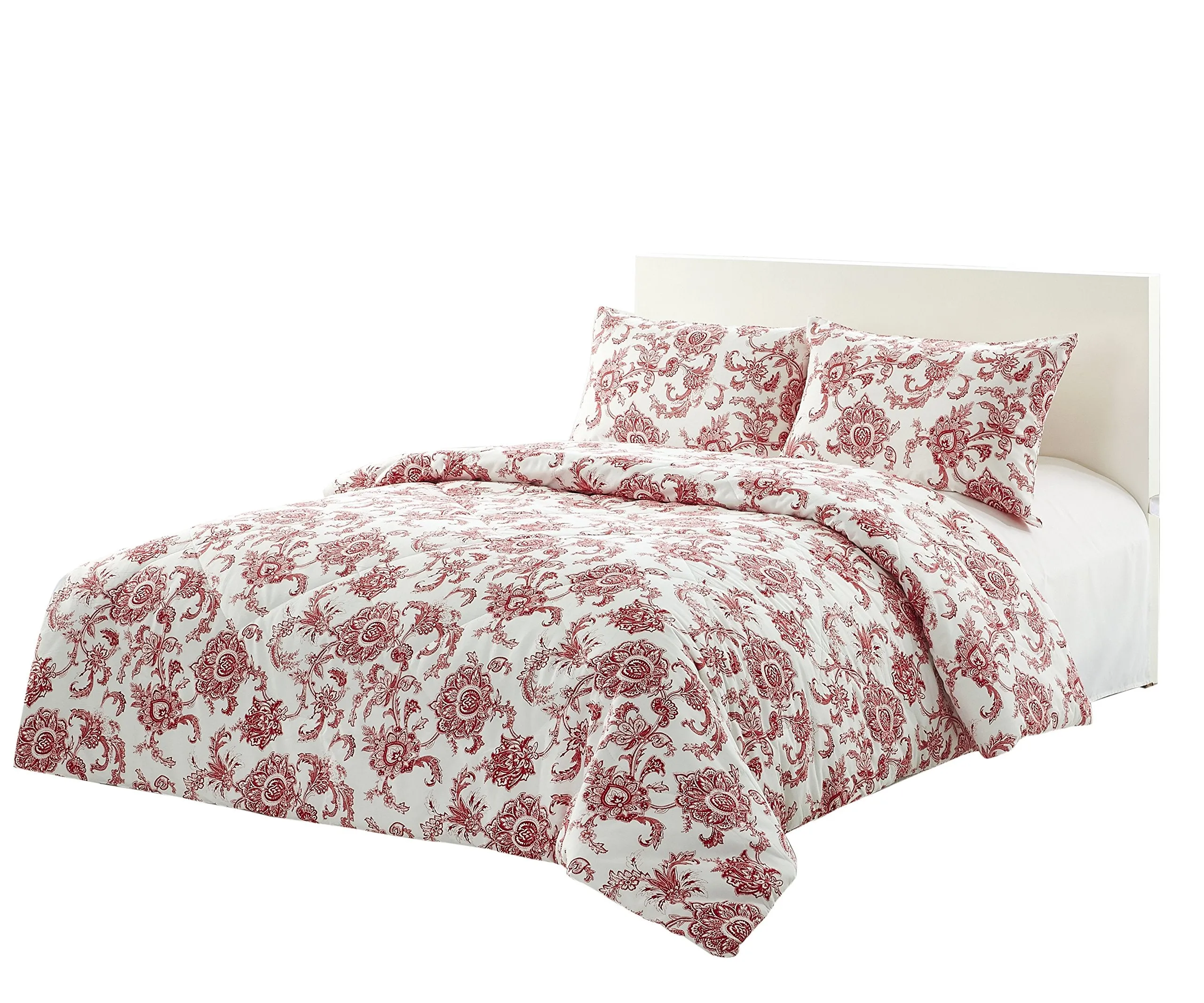 Couture Home Collection - Floral Dream 100% Cotton 3pc Comforter Set