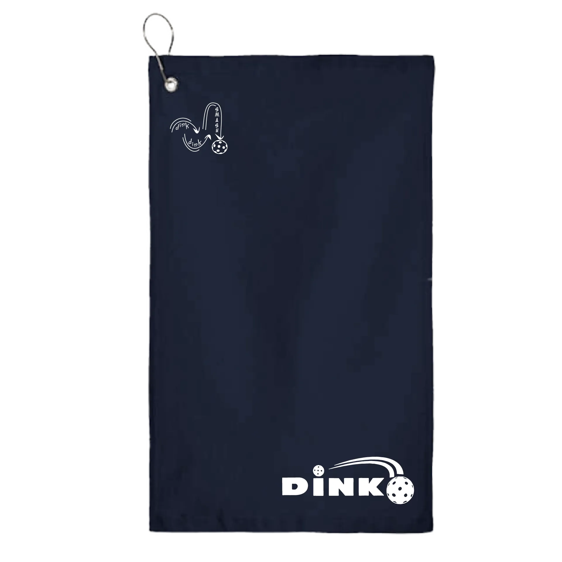 Dink Pickleball | Pickleball Court Towels | Grommeted 100% Cotton Terry Velour