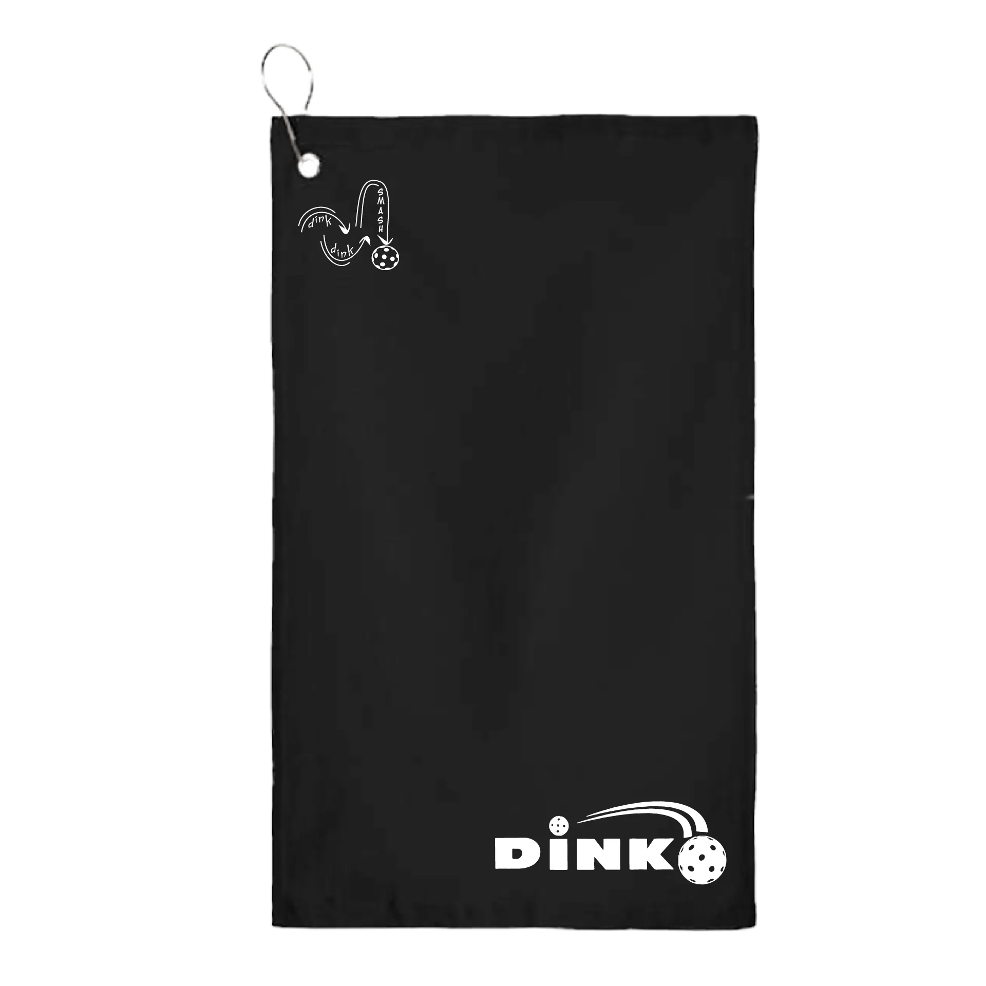 Dink Pickleball | Pickleball Court Towels | Grommeted 100% Cotton Terry Velour